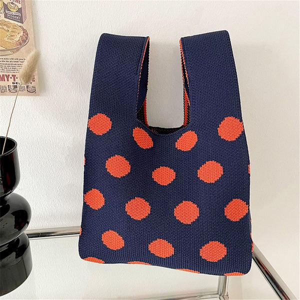 Strikkede håndtasker Knot Wrist Bag SORT black