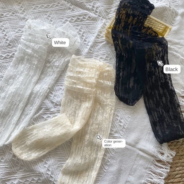 2 Stk Strømper Lolita HVID white