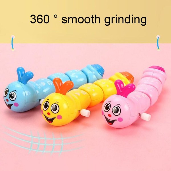 2 kpl Clockwork Toy Swing Caterpillar Wind Up Lelu random 2pcs