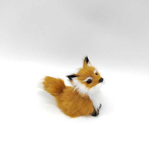 Simulaatio Furry Fox Malli Kettu Figuurit RUSKEA B B Brown B-B