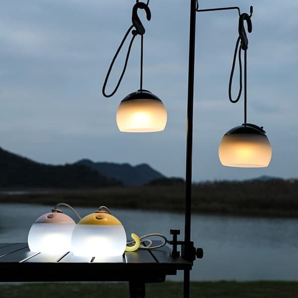 Campinglampe Utelys HVIT White