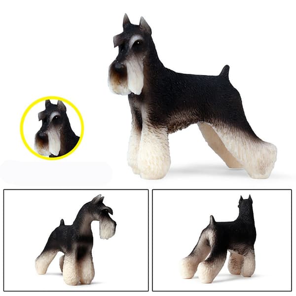 Schnauzer Models Pet Dog Figurines