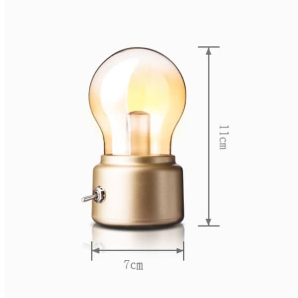 LED pære skrivebordslampe SORT black