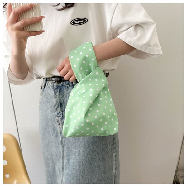 Knot Wrist Bag Mini Håndveske BLÅ blue