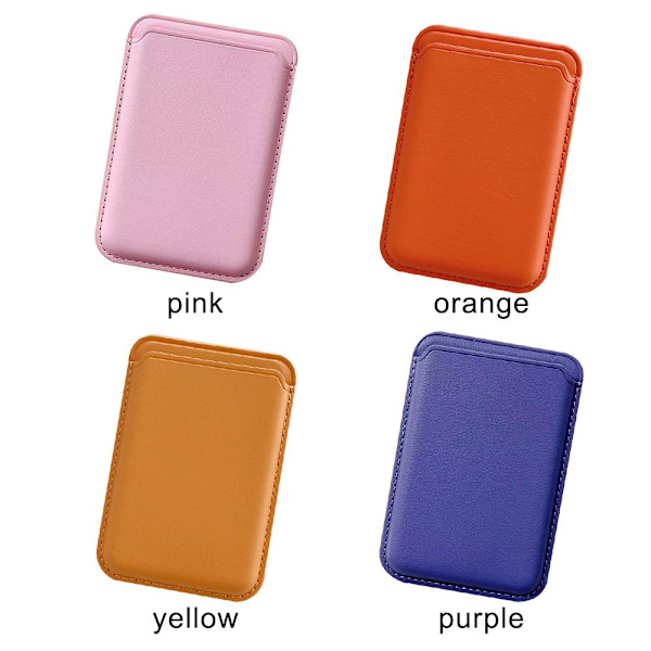 For MagSafe Magnetisk Kortholder Veske For iPhone 12 13 ORANGE orange