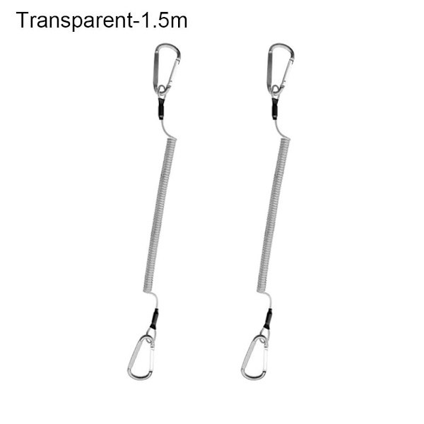 Fjeder Elastisk Reb Fiskebånd TRANSPARENT 1,5M 1,5M Transparent 1.5m-1.5m