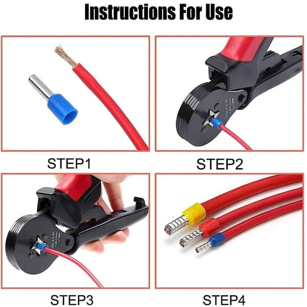 Wire Stripe Crimper Plier End-Sleeves Ferrule Crimping Tools