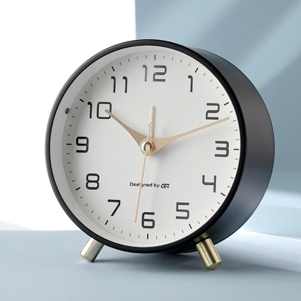 Skrivebordsur Wake Up Bordur SORT Black