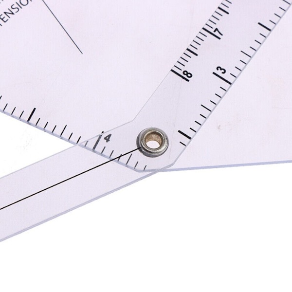 3 kpl Finger Goniometer Protractor kulman viivain 3Pcs