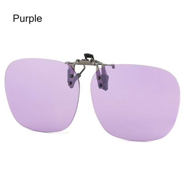 Clip-On Polarisoidut aurinkolasit Flip-up aurinkolasit Purple