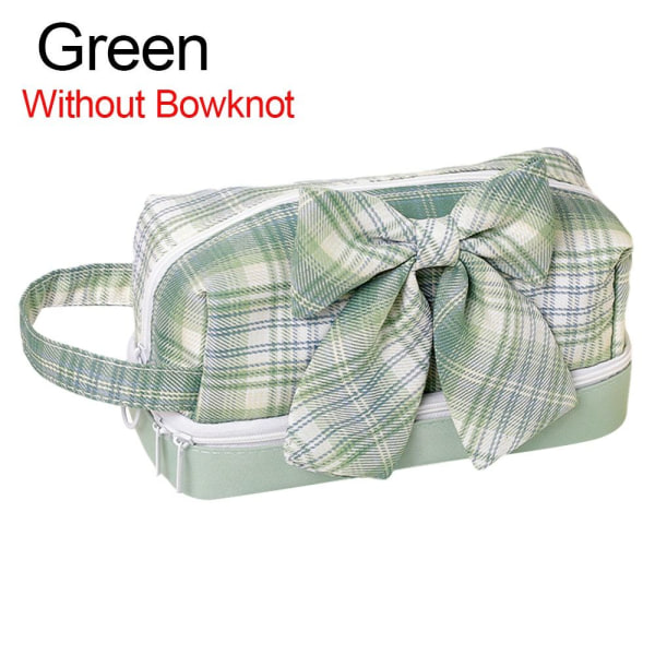 Stationery Opbevaringspose Stationery Organizer GRØN UDEN Green Without Bowknot-Without Bowknot