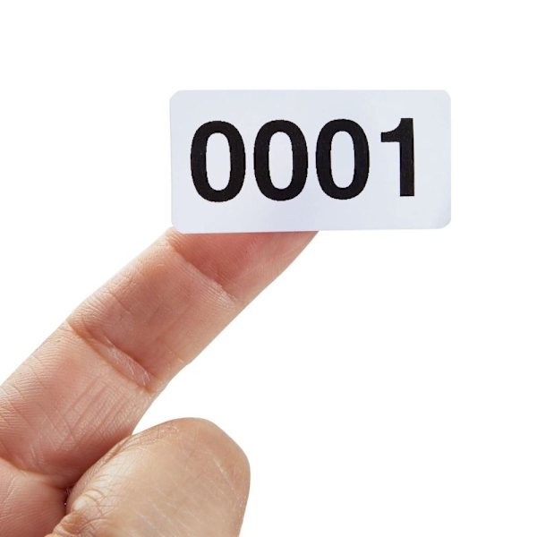 20 ark självhäftande inventarieetiketter Etiketter Brevpapper