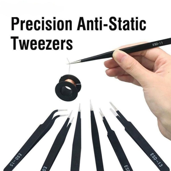 6 st/ set ESD -pincettspikverktyg Anti -statisk precision