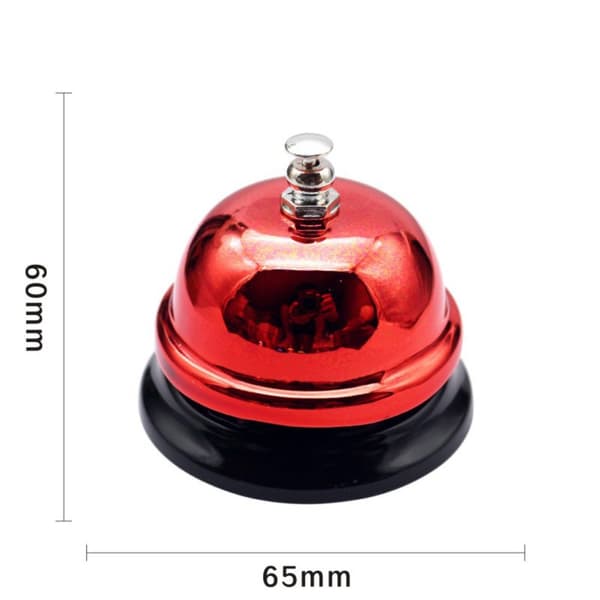Ring Bell Desk Counter Reception RÖD Red