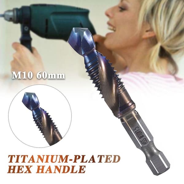 6 STK Titanium Belagte Bits Hex Shank Tap Bor LANGE BOR