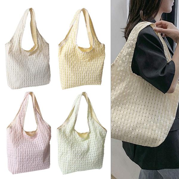 Indkøbstaske Skuldertaske BEIGE beige