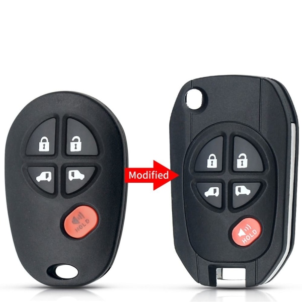 Fjernbetjent bilnøgleskal Bilnøgleetui 3 KNAPPER 3 KNAPPER 3 Buttons