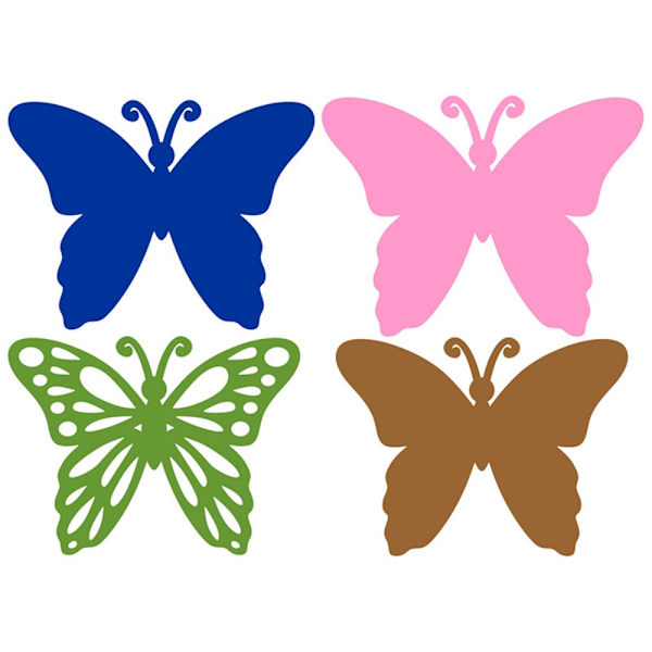 8 stk Butterfly Die Cut 3D Layered Cutting Dies Metal Lace