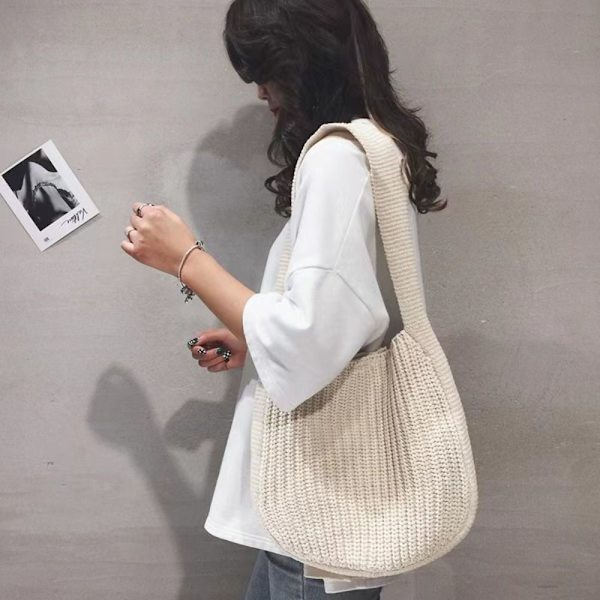 Strikkede Tasker Skuldertasker BEIGE beige