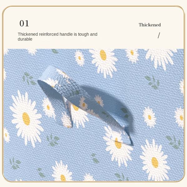 Quilt Opbevaringspose Tøj Opbevaringsspande BLÅ 44X34X25CM blue 44x34x25cm