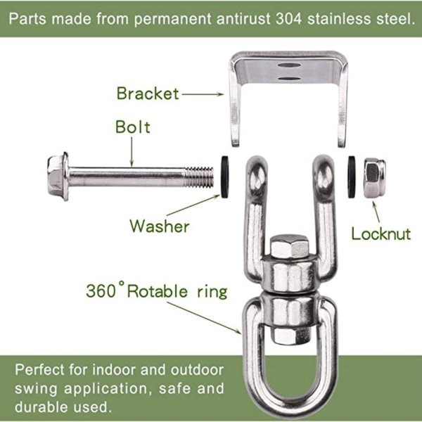 360° Swing Ripustin Heavy Duty Swing Koukku