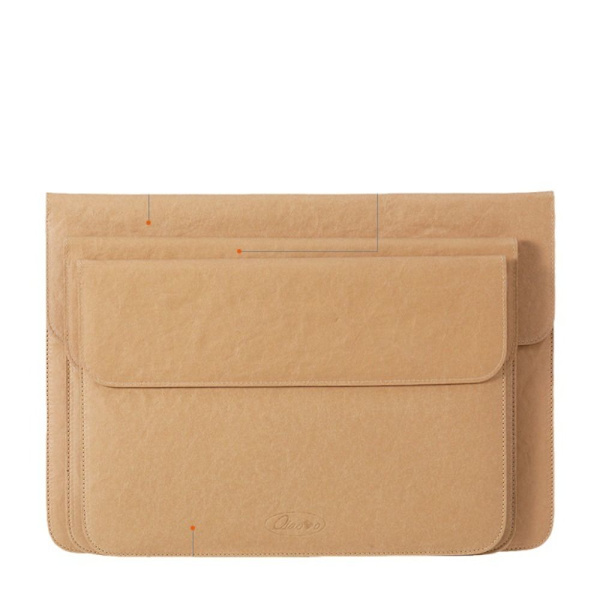 Kraft-paperilaukku kannettavalle tietokoneelle Ultrabook Sleeve RUSKEA 12-13 TUUM Brown 12-13 inch