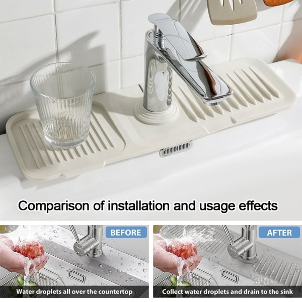 Kran stänkdyna Kranhandtag droppfångare BEIGE M Beige M