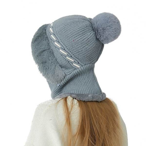 Strikket Hat Face Cover Halshætter PINK pink