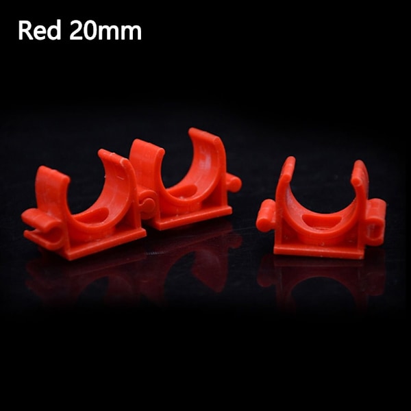PVC Rørklemmeforbindelse Rørfittings RØD 16MM Red 16mm