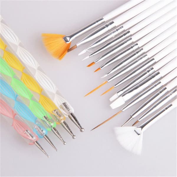 Nail Art Brush Nail Dotting Harmaa harmaa grey