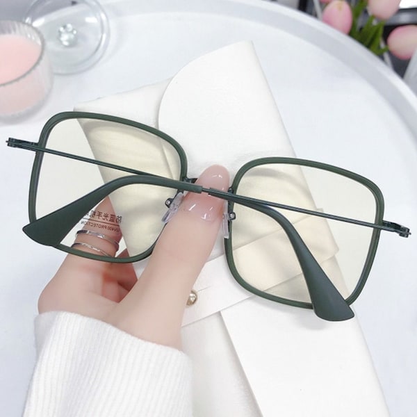 Anti-Blue Light Glasses Square Eyeglasses BEIGE Beige