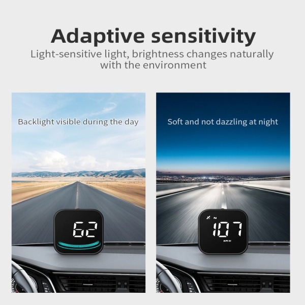 Head-Up Display Auto Speedometer Smart Digital Black