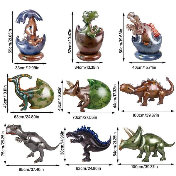 Dinosaurusteema Ilmapallot Sarjakuva Egg Dragon 2 2 2