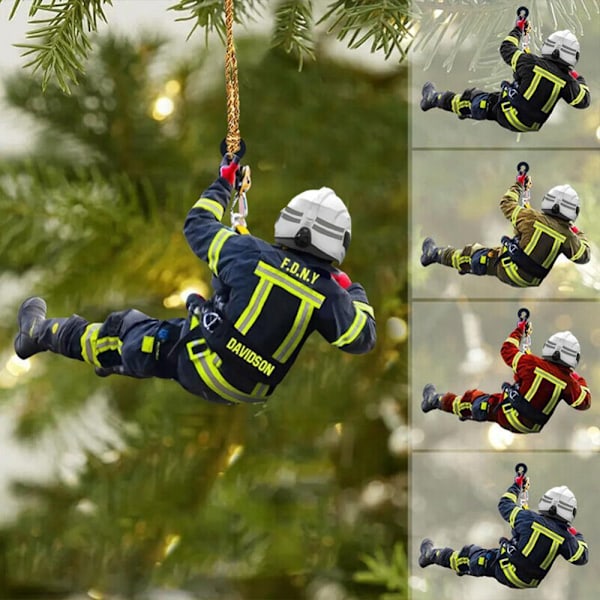 2st Firefighter Pendant Bilhänge Nyckelring E E E