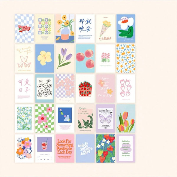 Blomstertulipanpostkort Gratulasjonskort A A A