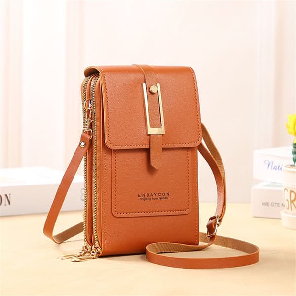 Skuldertaske Messenger BRUN brown