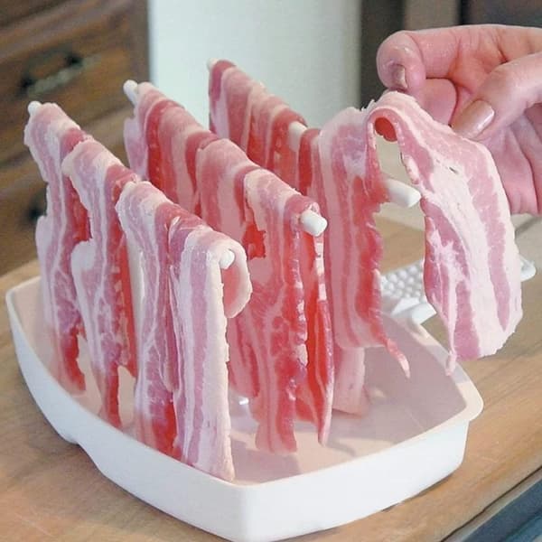 Baconkoger Baconbakke Bacongrill white