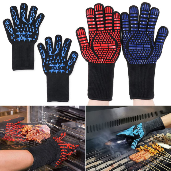 Grillhandskar Grillhandske BLÅ STIL2 Blue Style2