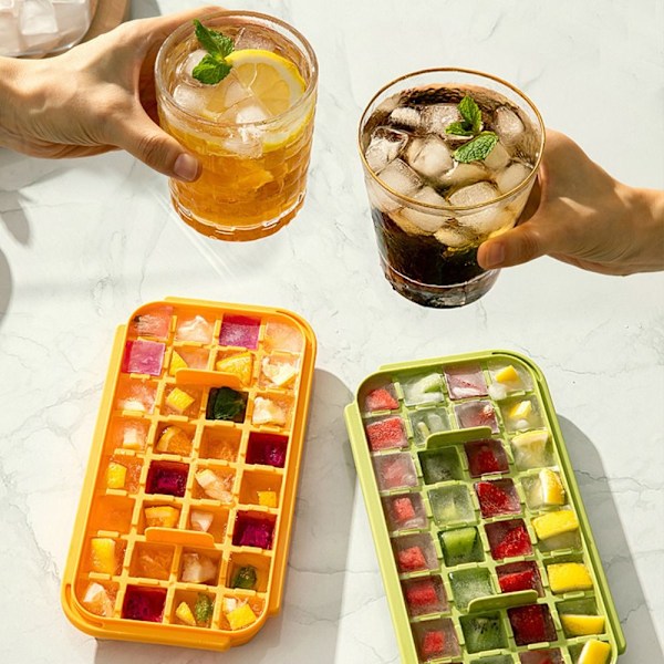 Ice Cube-bricka Ice Cube Maker Mould GRÖN 32 GRIDS 32 GRIDS Green 32 Grids-32 Grids