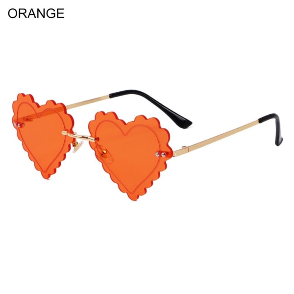 Solbriller til kvinder Hjerteformet ORANGE ORANGE Orange