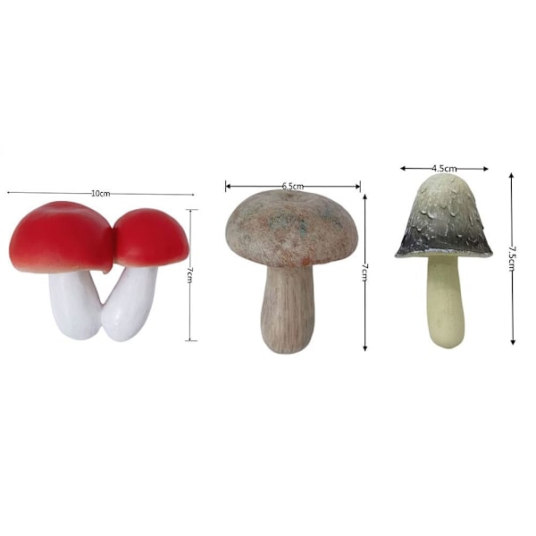 Resin Mushroom Patsas Sienikoristeet C C C