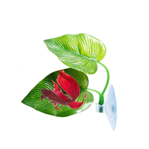 4 stk kunstige bladplanter akvarium