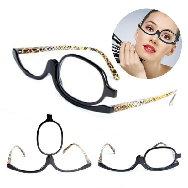 +1,50~+4,0 Dioptri Roterende Makeup Læsebriller Foldning Strength 2.50
