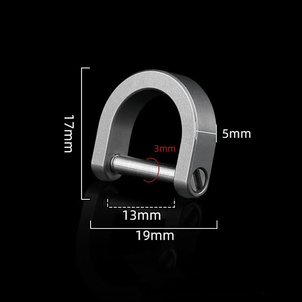 Spännen Karbinhake GRÅ 16MM Grey 16mm