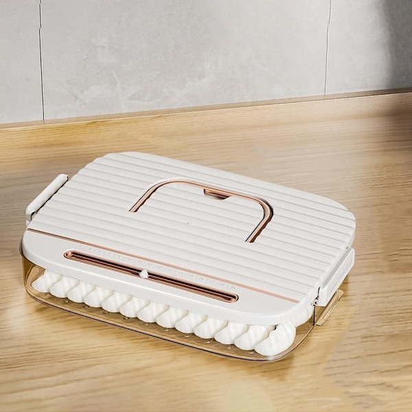 Dumpling Box Mat Forseglingsboks HVIT ETT LAG ETT LAG White One Layer-One Layer