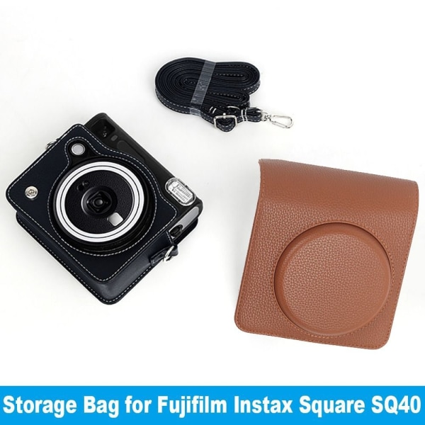 Instant Camera Case Oppbevaringsveske BRUN Brown
