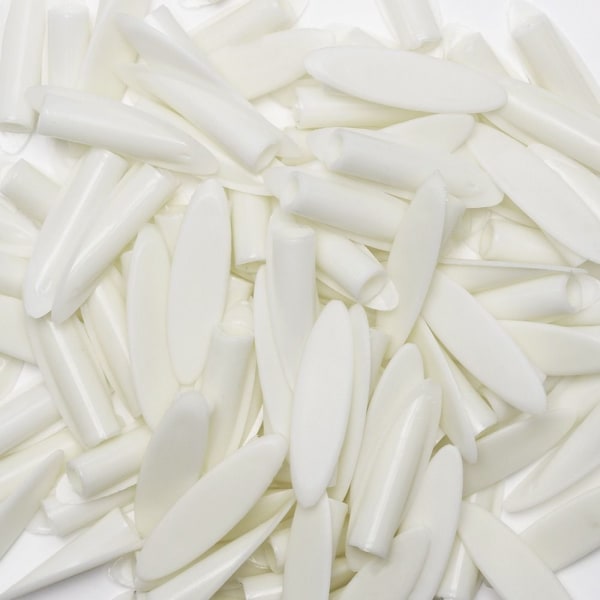 Skrå plastlommehulstik SORT Black