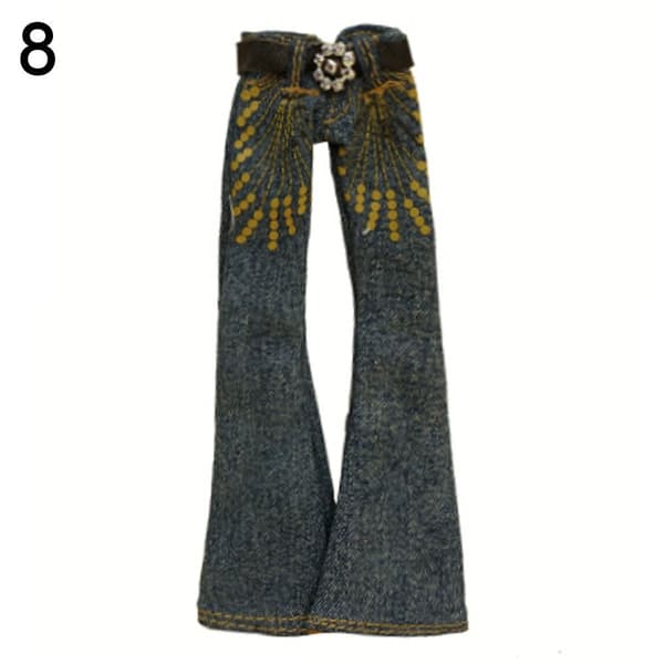 Blomstrede jeans læderbukser 8 8 8