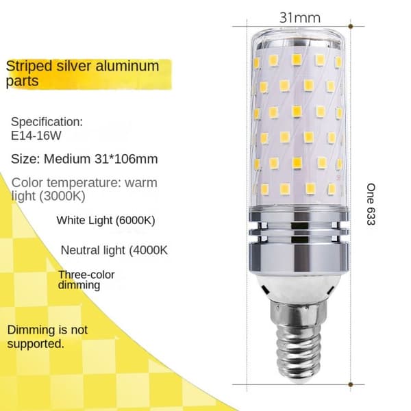LED lyspære uten flimmer E27-12W E27-12W E27-12w