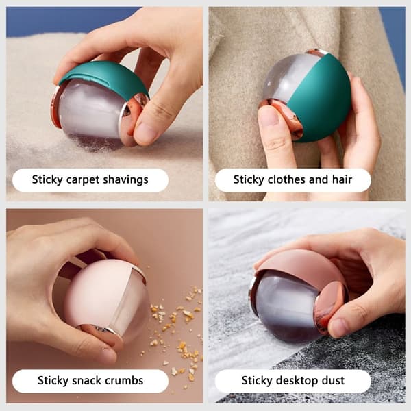 Hårfjernerballer Lint Roller Ball HVIT White